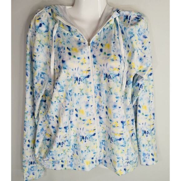 J. Crew Womens Full-Zip Active Hoodie Athleisure Sporty Workout Running Womens M - Picture 3 of 11